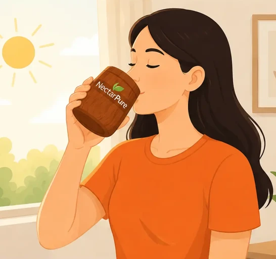 Drink Vijaysar infused water every morning